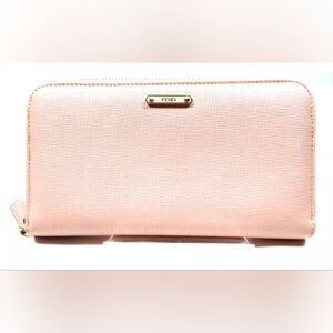 Fendi Vitello Elite Zippy Wallet